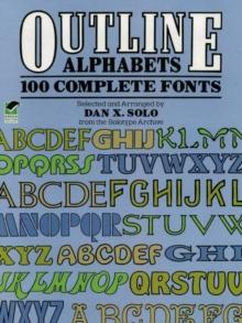 Outline Alphabets : 100 Complete Fonts