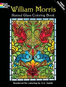 William Morris Stained Glass Coloring Book