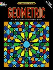 Geometric Stained Glass Coloring Book