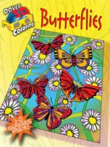 3-D Coloring Book - Butterflies