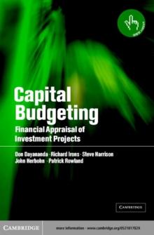 Capital Budgeting : Financial Appraisal of Investment Projects