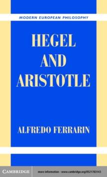 Hegel and Aristotle