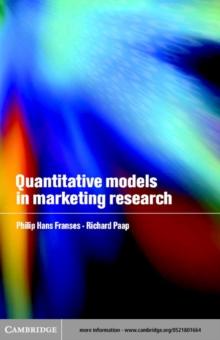 Quantitative Models in Marketing Research