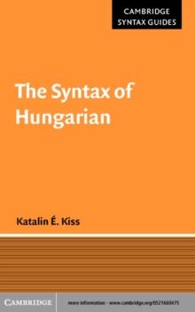 Syntax of Hungarian