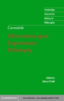 Margaret Cavendish: Observations upon Experimental Philosophy