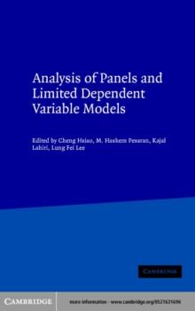 Analysis of Panels and Limited Dependent Variable Models