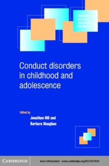 Conduct Disorders in Childhood and Adolescence