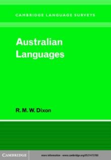 Australian Languages : Their Nature and Development