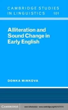 Alliteration and Sound Change in Early English