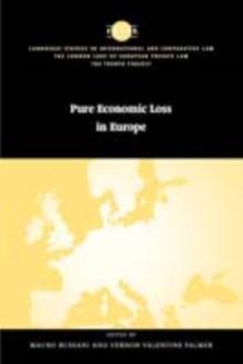 Pure Economic Loss in Europe