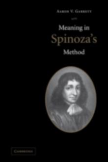 Meaning in Spinoza's Method