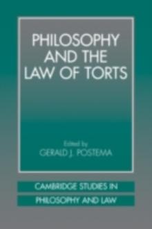 Philosophy and the Law of Torts