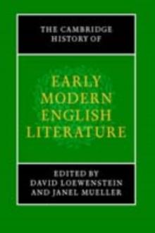 Cambridge History of Early Modern English Literature