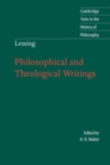 Lessing: Philosophical and Theological Writings