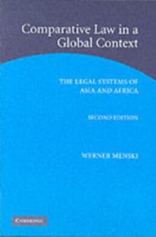 Comparative Law in a Global Context : The Legal Systems of Asia and Africa