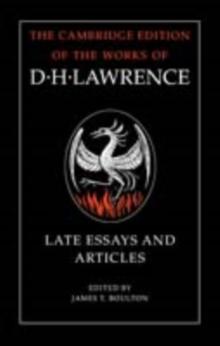 D. H. Lawrence: Late Essays and Articles