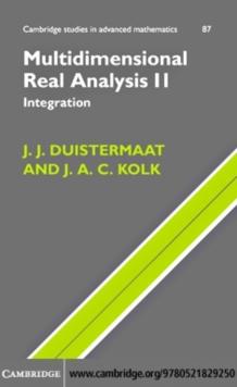 Multidimensional Real Analysis II : Integration