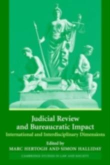 Judicial Review and Bureaucratic Impact : International and Interdisciplinary Perspectives