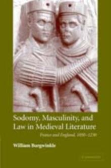 Sodomy, Masculinity and Law in Medieval Literature : France and England, 1050-1230