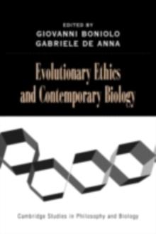 Evolutionary Ethics and Contemporary Biology