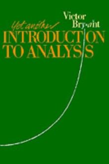 Yet Another Introduction to Analysis