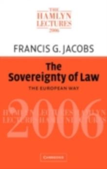 Sovereignty of Law : The European Way