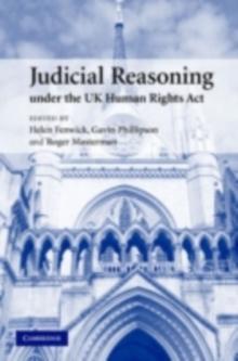 Judicial Reasoning under the UK Human Rights Act