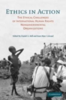 Ethics in Action : The Ethical Challenges of International Human Rights Nongovernmental Organizations