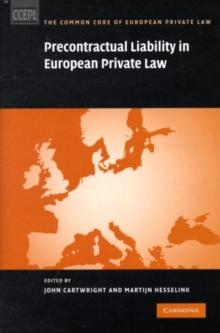 Precontractual Liability in European Private Law