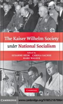 The Kaiser Wilhelm Society under National Socialism