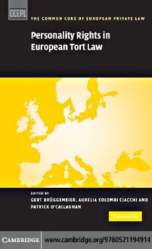 Personality Rights in European Tort Law