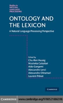 Ontology and the Lexicon : A Natural Language Processing Perspective