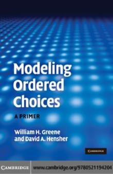 Modeling Ordered Choices : A Primer