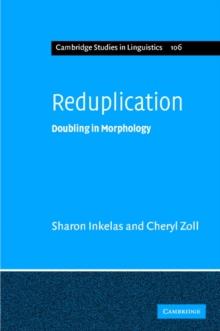 Reduplication : Doubling in Morphology