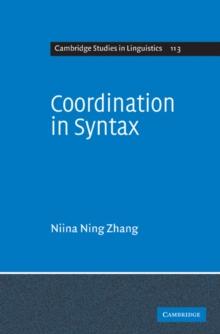 Coordination in Syntax