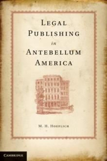 Legal Publishing in Antebellum America