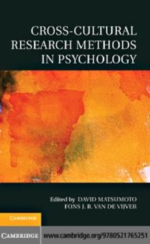 Cross-Cultural Research Methods in Psychology