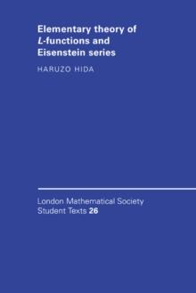 Elementary Theory of L-functions and Eisenstein Series