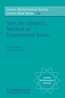 Van der Corput's Method of Exponential Sums