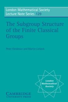 Subgroup Structure of the Finite Classical Groups