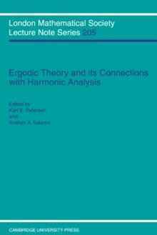 Ergodic Theory and Harmonic Analysis : Proceedings of the 1993 Alexandria Conference