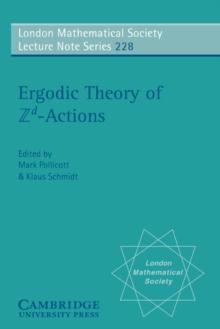 Ergodic Theory and Zd Actions