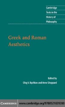 Greek and Roman Aesthetics