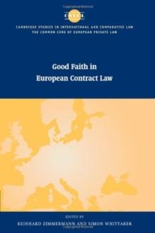 Good Faith in European Contract Law