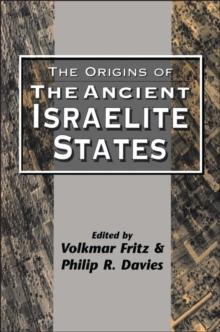 The Origins of the Ancient Israelite States