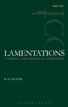 Lamentations (ICC) : A Critical and Exegetical Commentary