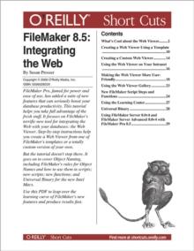 FileMaker 8.5: Integrating the Web : Integrating the Web