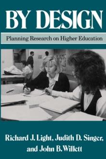 By Design : Planning Research on Higher Education