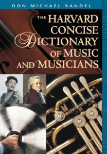 The Harvard Concise Dictionary of Music and Musicians