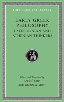 Early Greek Philosophy, Volume III : Early Ionian Thinkers, Part 2